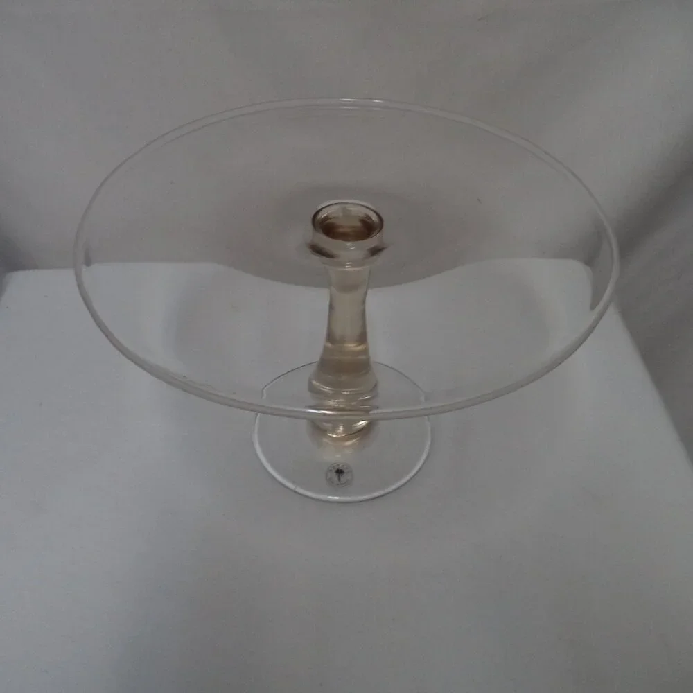 Bombay glass Cake stand pedestal display Made in Poland 7